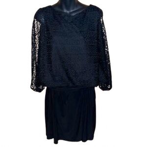 Emma & Michele black midi dress size XL